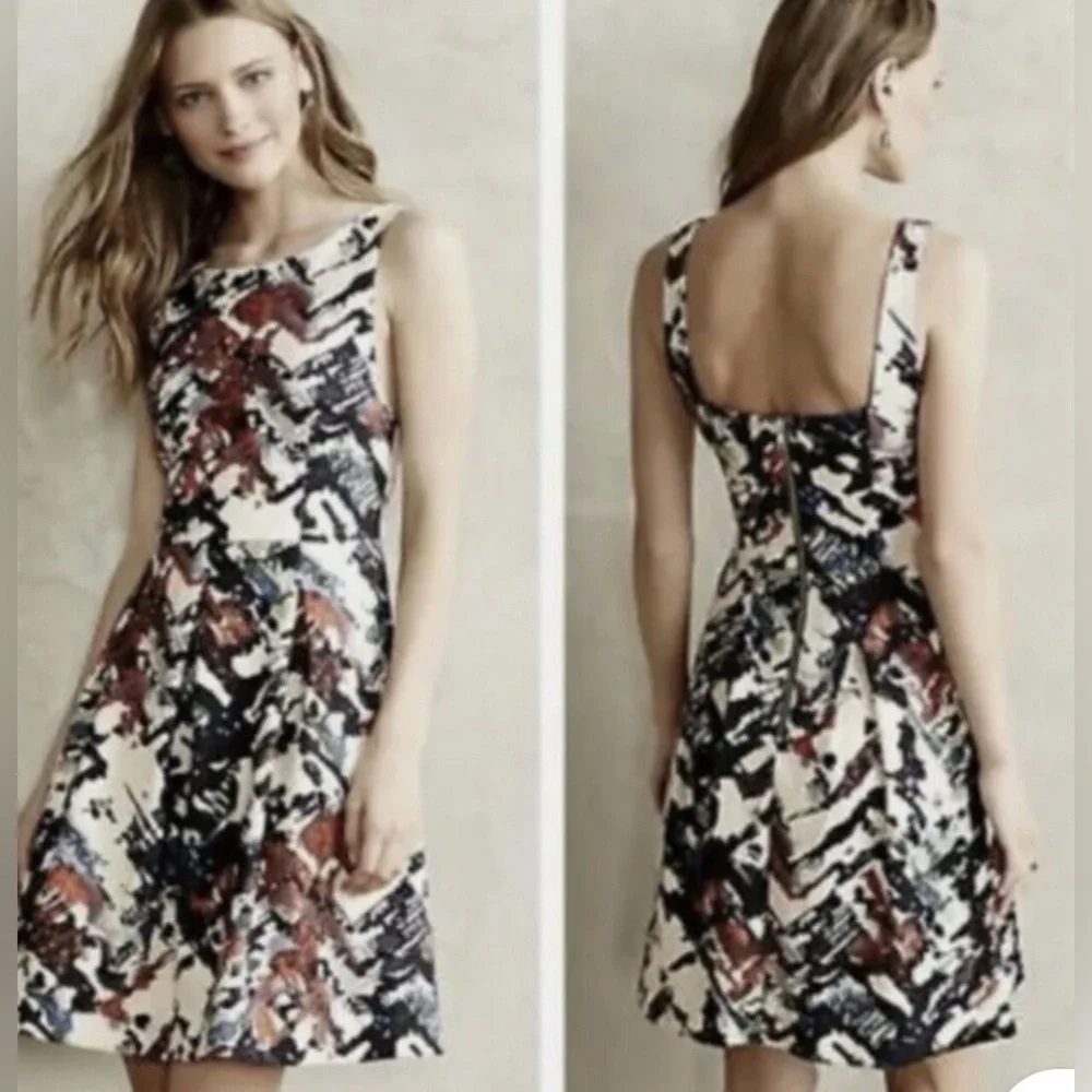 Mauve knee height floral dress